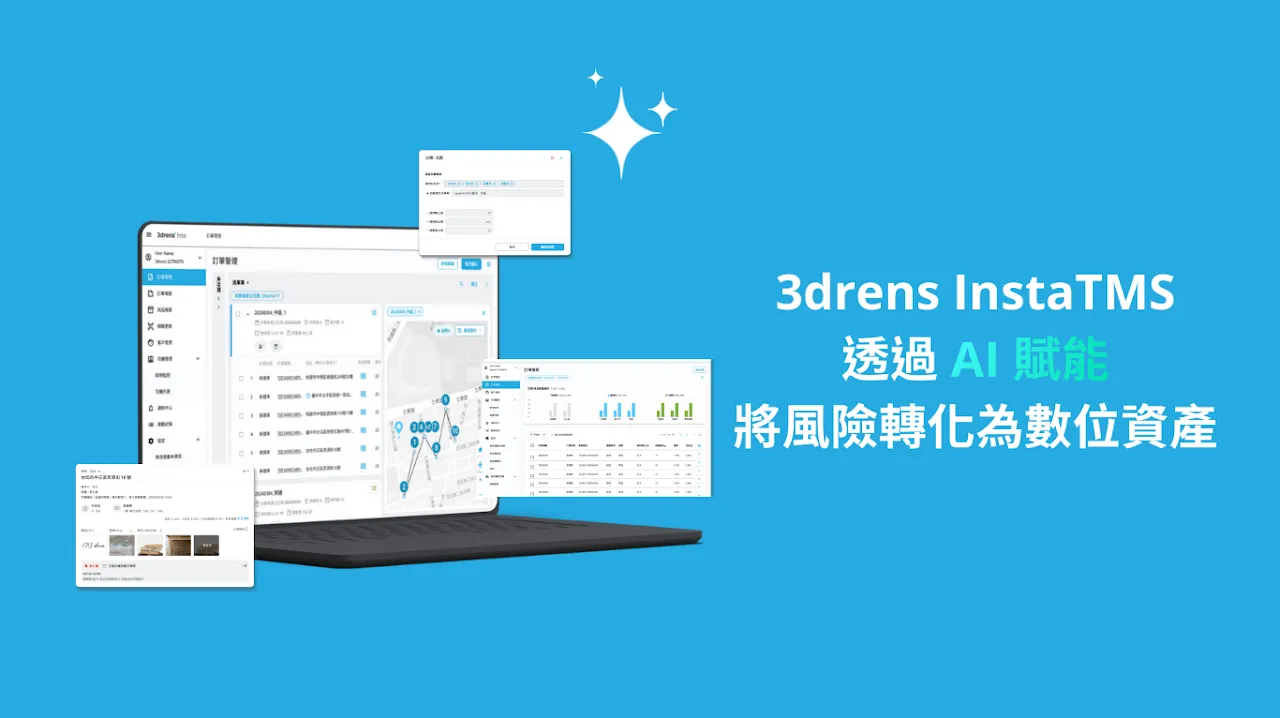 3drens InstaTMS:透過 AI 賦能,將風險轉化為數位資產
